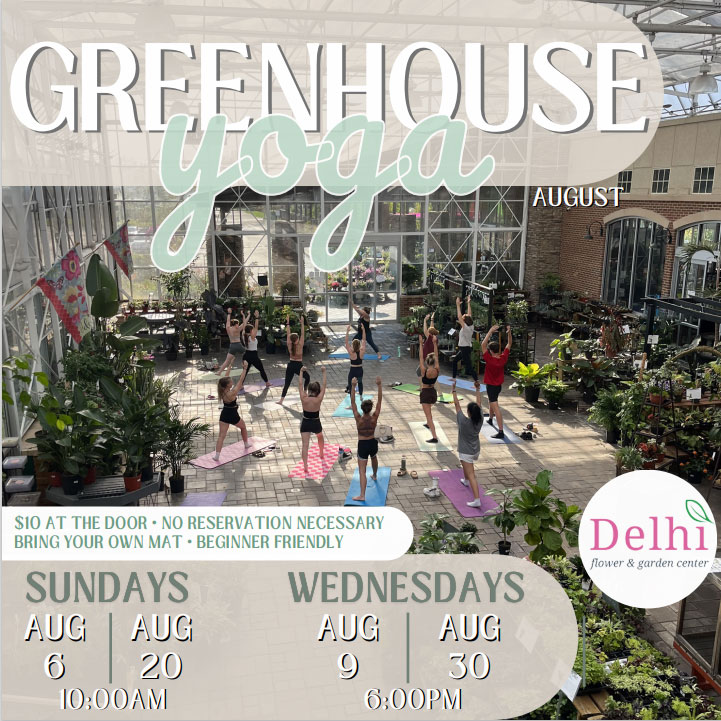 Greenhouse Yoga - 08/09 @ 6pm