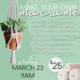 Make your own macrame plant hanger. Register now to join us on Saturday March 23rd at 11am.