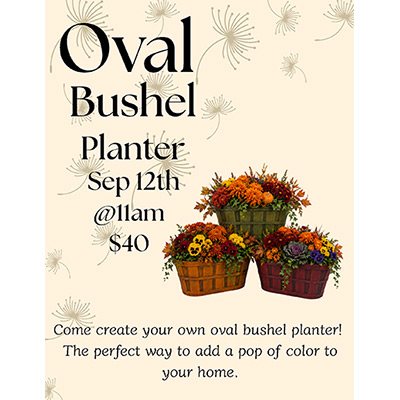 Oval Bushel Planter