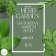 Mini Herb Garden Class Saturday March 29th at 11AM. $35 to register