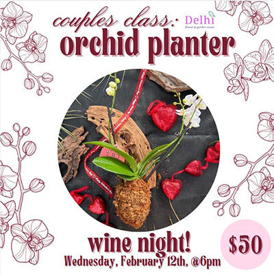 Couples' Class: Orchid Planter Wine Night