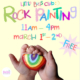 Little Bugs Club Rock Painting Class for kids. Walk in any time from 11am to 4pm March first or second. No registration required and free to attend.